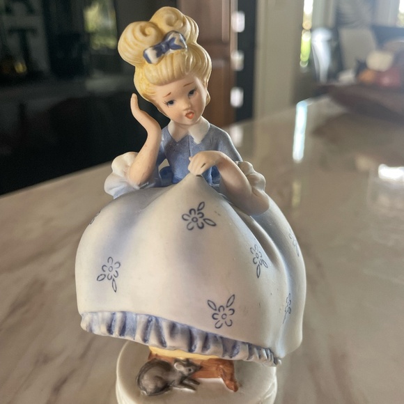 VTG LEFTON CHINA HAND PAINTED KW1234 BLOOMER GIRL - Picture 1 of 11